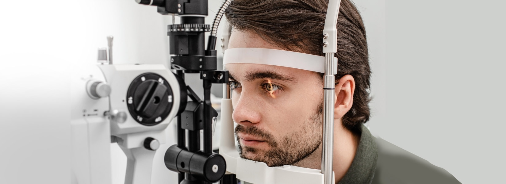 young man during eye exam in Tempe